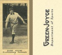 1916 Green-Joyce #1 Babe Adams Baseball Card