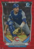 2014 Bowman Draft Picks #CDP2 Kyle Schwarber Chrome-Red Wave Refractor Baseball Card