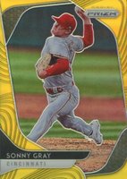 2020 Panini Prizm #136 Sonny Gray Gold Prizm Baseball Card