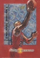 1997 Fleer Thrill Seekers #7 Michael Jordan Basketball Card