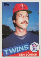 1985 Topps #161 Ken Schrom Baseball Card
