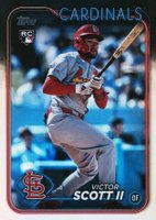 2024 Topps Update #US2 Victor Scott II Rainbow Foil Baseball Card