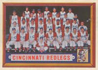 1957 Topps #322 Cincinnati Redlegs Baseball Card