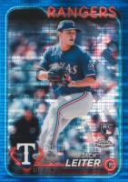 2024 Topps Chrome #111 Jack Leiter Blue Sonar Refractor Baseball Card