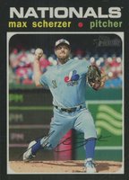 2020 Topps Heritage #82 Max Scherzer Throwback Baseball Card