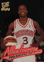 1996 Ultra #G82 Allen Iverson Gold Medallion Basketball Card