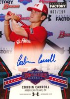 2018 Bowman Draft Under Armour All-American Autographs #UAA5 Corbin Carroll Baseball Card