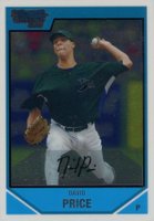 2007 Bowman Chrome Draft Picks & Prospects #BDPP55 David Price Baseball Card