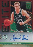 2021 Panini Donruss Elite Elite Signatures #ESLBD Larry Bird Red Basketball Card