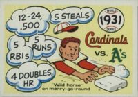 1970 Fleer World Series #28 1931 Cardinals vs. A's Baseball Card