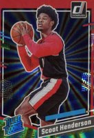 2023 Panini Donruss #250 Scoot Henderson Green Holo Laser Basketball Card