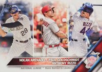 2016 Topps #166 Anthony Rizzo/Nolan Arenado/Paul Goldschmidt Baseball Card