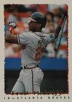 1995 Topps #355 Fred McGriff Baseball Card