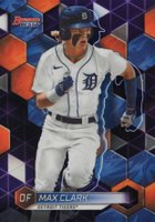 2023 Bowman's Best Top Prospects #TP23 Max Clark Purple Refractor Baseball Card