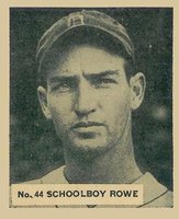 1936 Goudey World Wide Gum  #44 Schoolboy Rowe Baseball Card