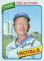 1980 Topps #409 Paul Splittorff Baseball Card