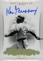 2018 Panini Flawless Greats Autographs #GA-KGS Ken Griffey Gold Baseball Card