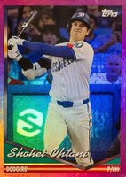 2024 Topps Archives #250 Shohei Ohtani Pink Foilboard Baseball Card