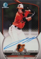 2023 Bowman Chrome Prospect Autographs #CPAJH Jackson Holliday Baseball Card