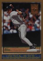 1998 Topps #160 Derek Jeter Minted in Cooperstown Baseball Card