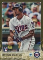 2015 Topps Update #US25 Byron Buxton No Sparkle-Gold Baseball Card