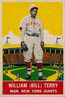 1933 DeLong #4 William (Bill) Terry Baseball Card