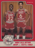 1984 Star Julius Erving #11 Julius Erving Basketball Card