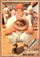 1962 Topps #434 Clay Dalrymple Baseball Card