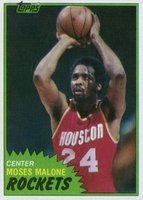 1981 Topps #14 Moses Malone Basketball Card