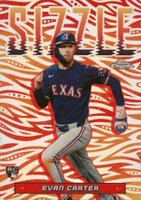 2024 Topps Chrome Update Sizzle #SIZ6 Evan Carter Baseball Card