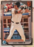 2024 Bowman Draft #BDC40 James Tibbs III Chrome-Refractor Baseball Card