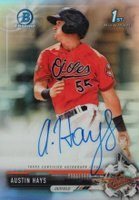 2017 Bowman Chrome Prospect Autograph #AH Austin Hays Refractor Baseball Card