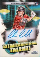 2023 Topps Cosmic Chrome Extraterrestrial Talent Autograph #CC Corbin Carroll Baseball Card