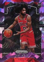 2019 Panini Prizm #253 Coby White Purple Ice Basketball Card