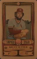 1983 Perma-Graphics Super Star Credit Cards # Bruce Sutter Gold Baseball Card