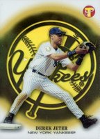 2002 Topps Pristine #20 Derek Jeter Gold Refractor Baseball Card
