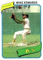 1980 Topps #301 Mike Edwards Baseball Card