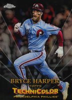 2023 Topps Chrome Topps in Technicolor #TT24 Bryce Harper Baseball Card