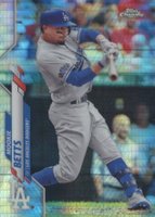 2020 Topps Chrome #100 Mookie Betts Prism Refractor Baseball Card