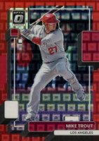 2022 Panini Donruss Optic #157 Mike Trout Red Pandora Baseball Card
