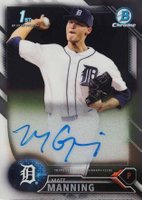 2016 Bowman Draft Chrome Draft Picks Autographs #CDAMM Matt Manning Baseball Card
