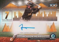 2024 Bowman Scouts' Top 100 Autographs #7 Jackson Merrill Baseball Card