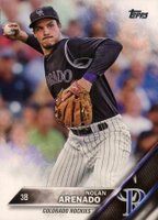 2016 Topps #12 Nolan Arenado Throwing Baseball Card
