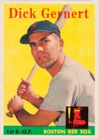 1958 Topps #38 Dick Gernert Baseball Card
