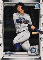 2020 Bowman Chrome Prospects #BCP175 Julio Rodriguez Baseball Card