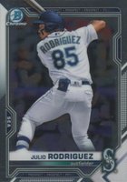 2021 Bowman Draft #BDC145 Julio Rodriguez Chrome-Image Variation Baseball Card