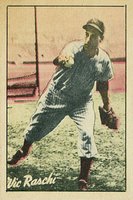 1952 Berk Ross # Vic Raschi Baseball Card