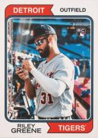 2023 Topps Heritage #48 Riley Greene Image Variation Baseball Card