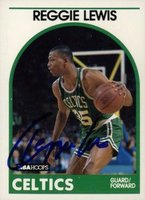 1989 Hoops #17 Reggie Lewis Basketball Card