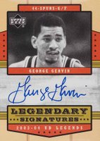 2003 Upper Deck Legends Legendary Signatures #LS-GG George Gervin Basketball Card